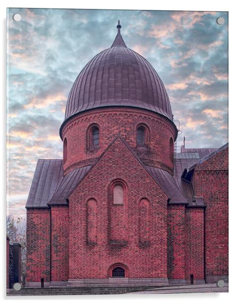 Roskilde Cathedral Facade Acrylic by Antony McAulay