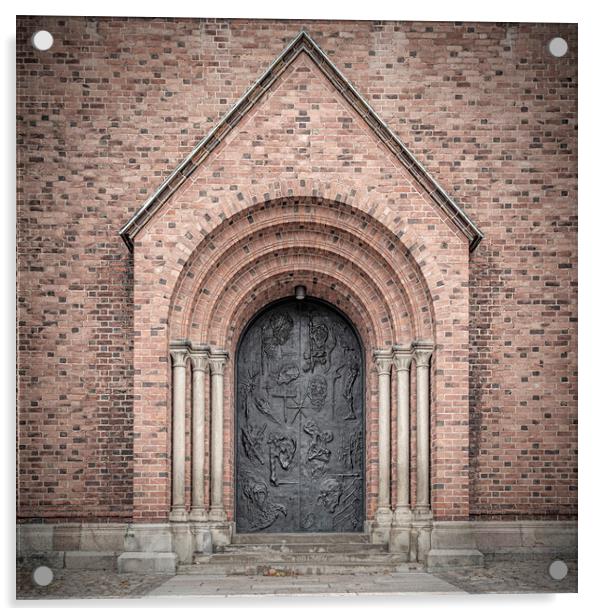 Roskilde Cathedral Main Entrance Acrylic by Antony McAulay