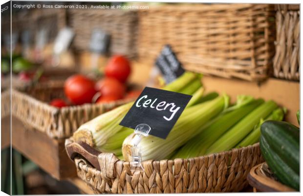 For Celery Canvas Print by Ross Cameron