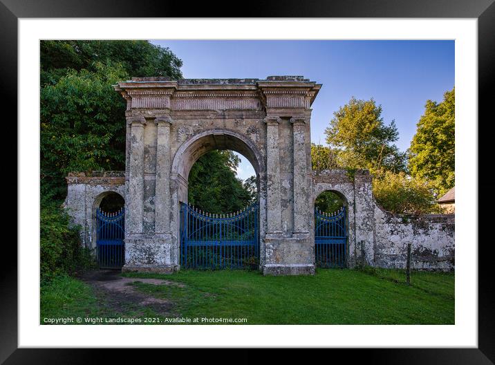 Freemantle Gate Godshill Isle Of Wight Framed Mounted Print by Wight Landscapes