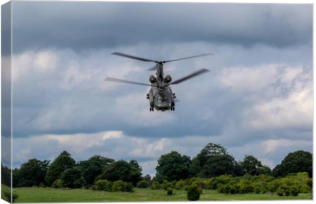 Chinook On SPTA Canvas Print by Oxon Images