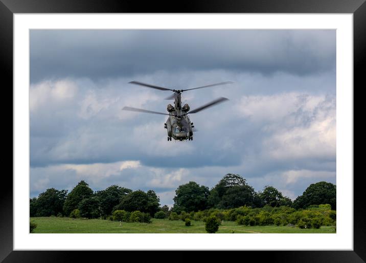 Chinook On SPTA Framed Mounted Print by Oxon Images