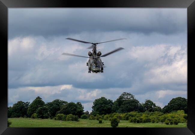 Chinook On SPTA Framed Print by Oxon Images