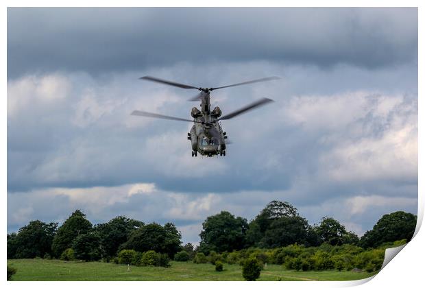 Chinook On SPTA Print by Oxon Images