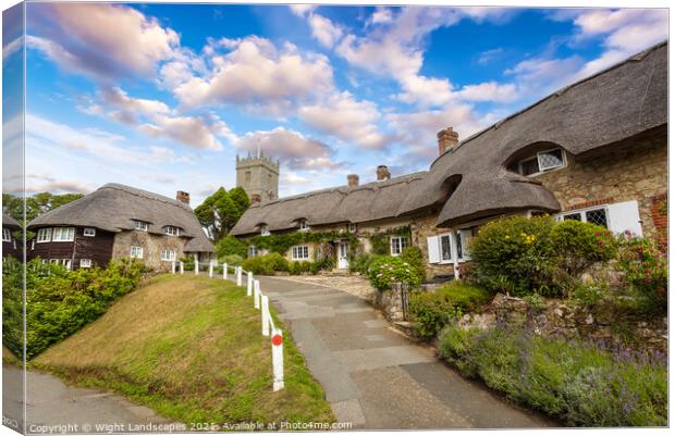 Godshill Village Isle Of Wight Canvas Print by Wight Landscapes