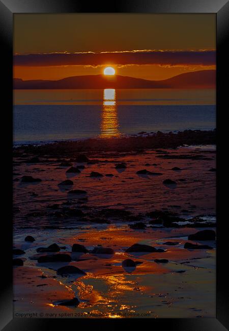Fire and Water Framed Print by mary spiteri