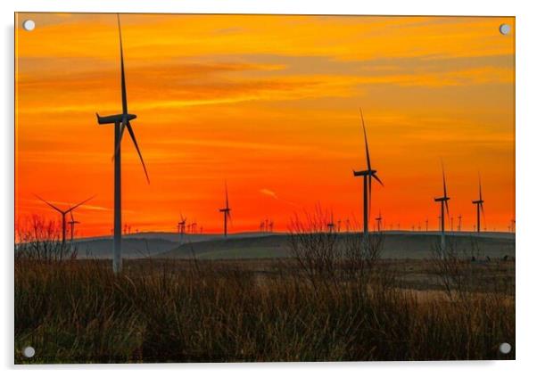 Windfarm Acrylic by Paddy 