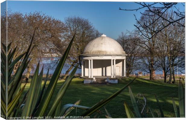 Vale Park New Brighton Wirral  Canvas Print by Phil Longfoot