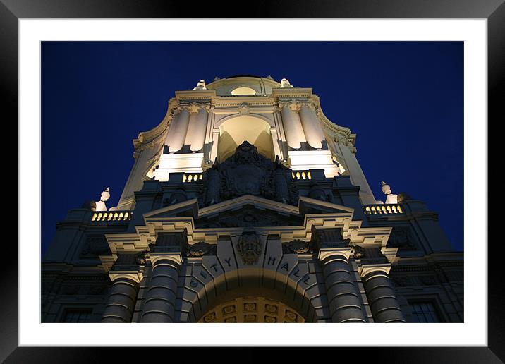 City Hall Framed Mounted Print by Kathryn O'Brien