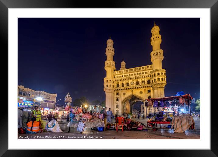 Charminar Framed Mounted Print by Peter Walmsley