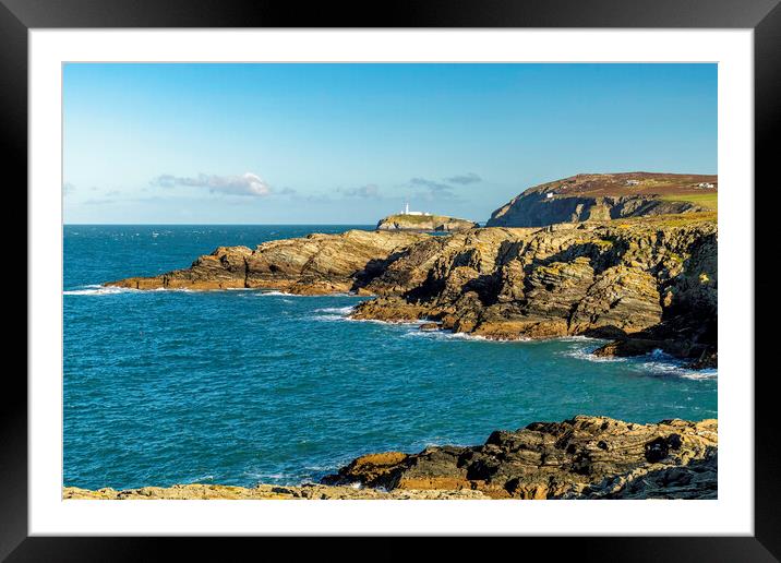 South stack Framed Mounted Print by Kevin Elias