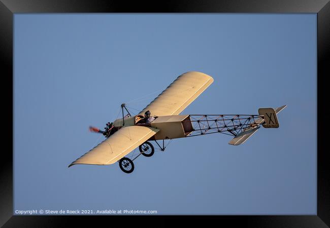 Bleriot Monoplane XI Framed Print by Steve de Roeck