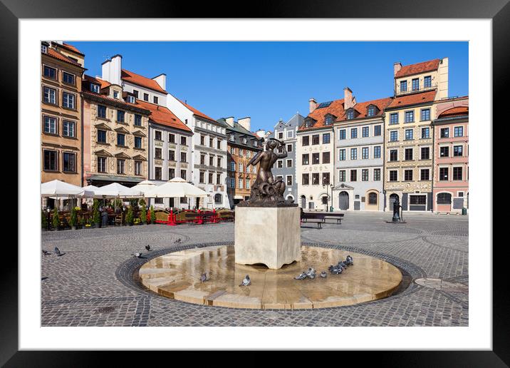 Warsaw Old Town Square Framed Mounted Print by Artur Bogacki