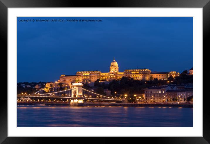 Buda Castle, Budapest Framed Mounted Print by Jo Sowden