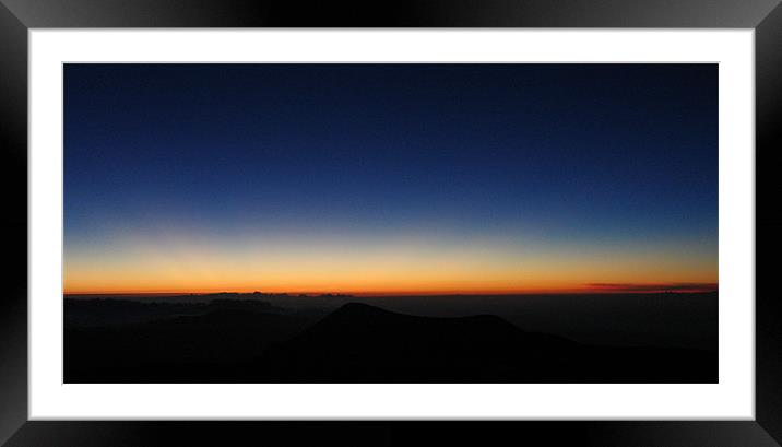 Mauna Kea, Hawaii Sunset Framed Mounted Print by Jay Huckins