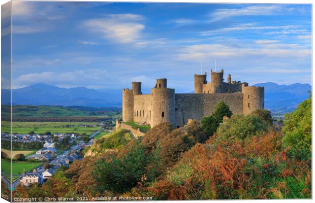 Harlech Castle Gwynedd Wales Canvas Print by Chris Warren