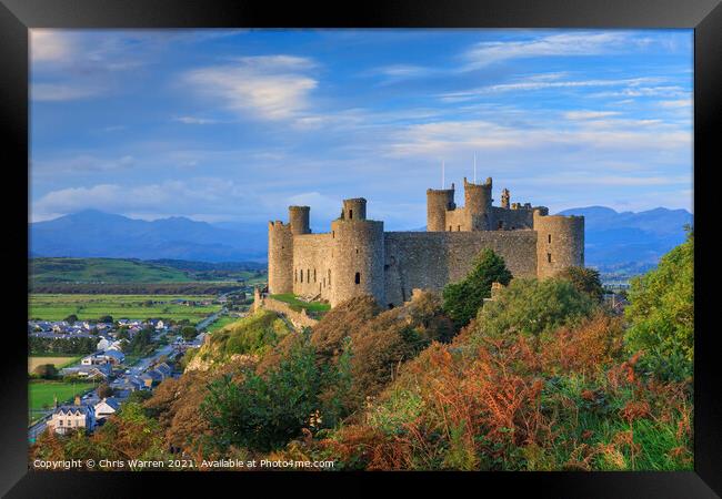 Harlech Castle Gwynedd Wales Framed Print by Chris Warren
