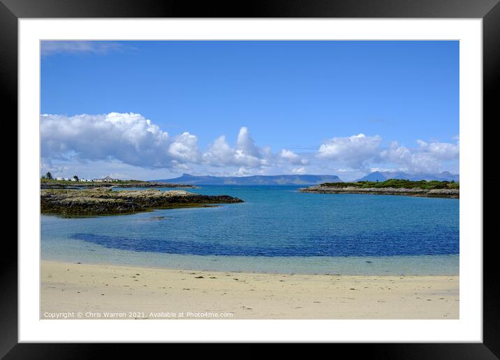 Traigh beach Arisaig Highland Scotland Framed Mounted Print by Chris Warren