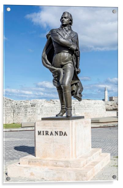 Francisco de Miranda Acrylic by David Hare