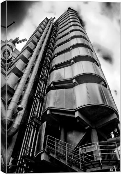 Lloyds Of London Building England Canvas Print by Andy Evans Photos