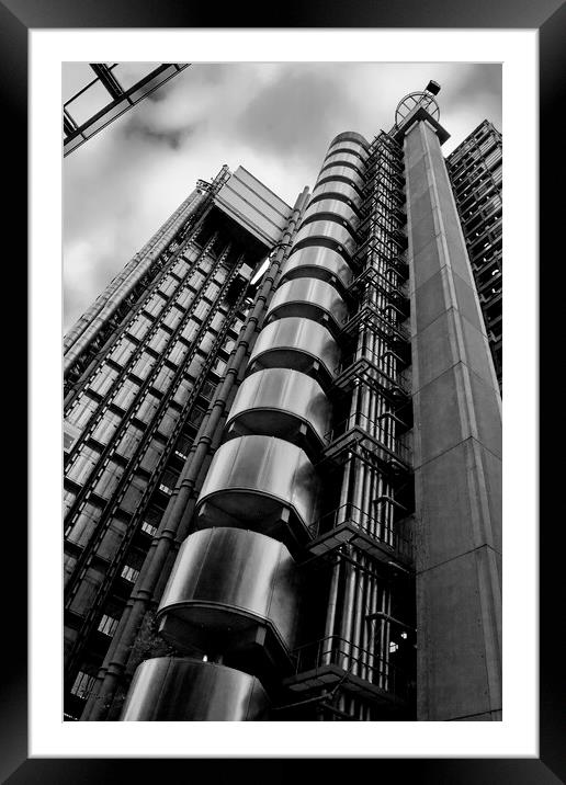 Lloyds Of London Building England Framed Mounted Print by Andy Evans Photos