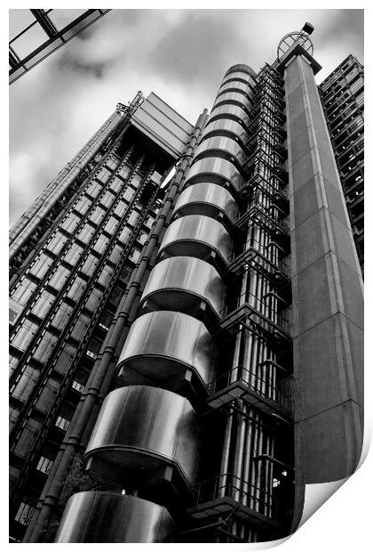 Lloyds Of London Building England Print by Andy Evans Photos