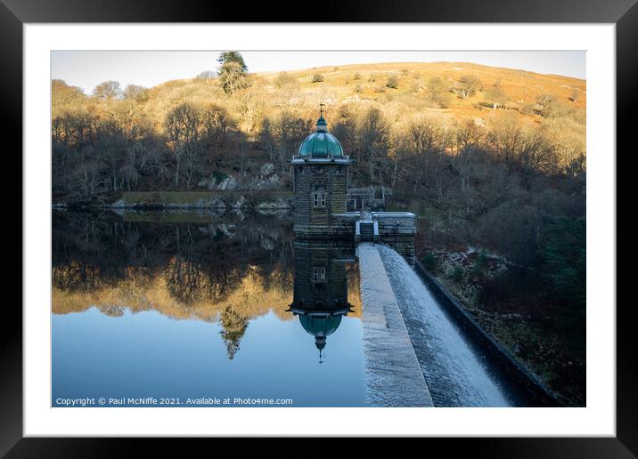 Tower at the Edge of Dam Framed Mounted Print by Paul McNiffe