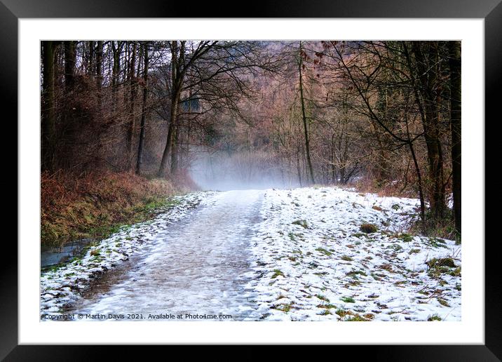 A Cold Walk in Guisborough Forest Framed Mounted Print by Martin Davis