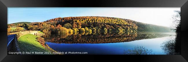 Lindley Wood Reservoir Framed Print by Paul M Baxter