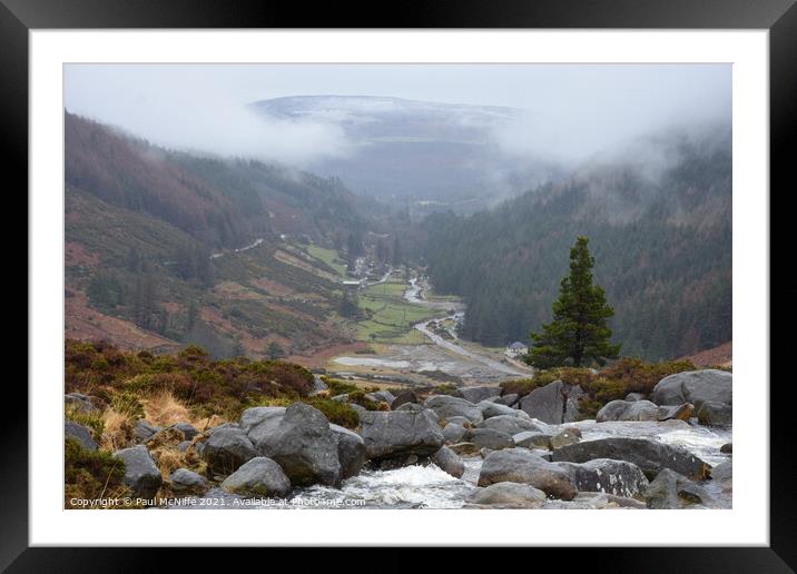 View to Glendalough County Wicklow Ireland Framed Mounted Print by Paul McNiffe