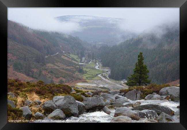 View to Glendalough County Wicklow Ireland Framed Print by Paul McNiffe