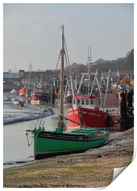 Old Leigh, Leigh on Sea, Thames Estuary, Essex, UK. Print by Peter Bolton