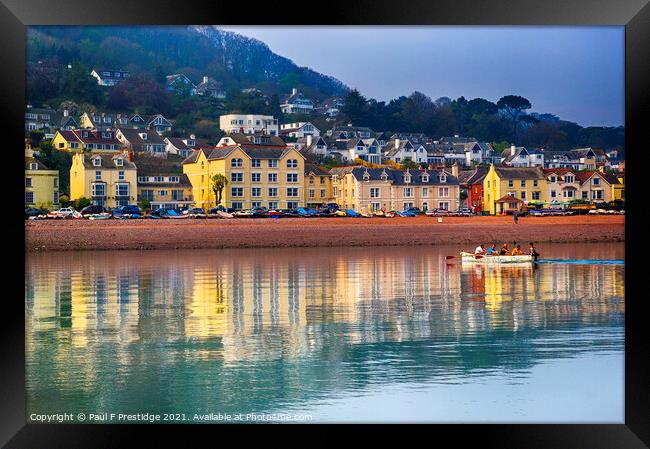 Shaldon on the Teign Estuary, Devon Framed Print by Paul F Prestidge