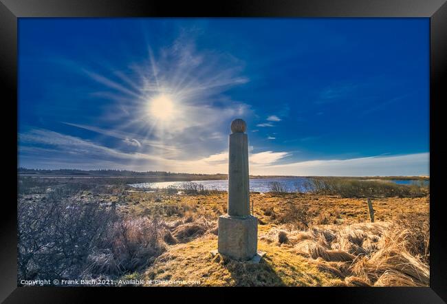 Kongestenen, King's Stone near Svinkloev in western Denmark Framed Print by Frank Bach