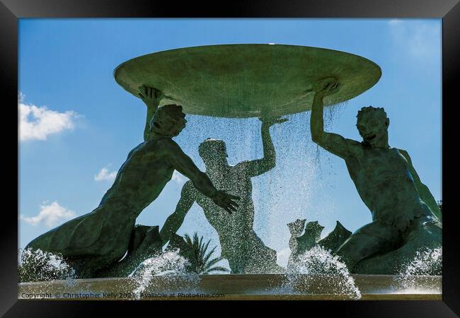 Triton Fountains Framed Print by Christopher Kelly