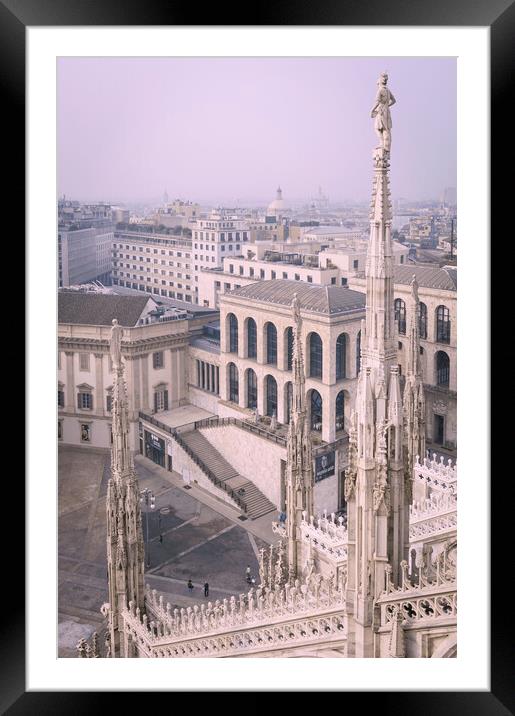 Duomo Vista Framed Mounted Print by Richard Downs