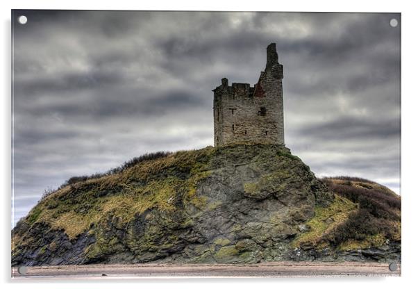 Greenan Castle HDR Acrylic by Sam Smith