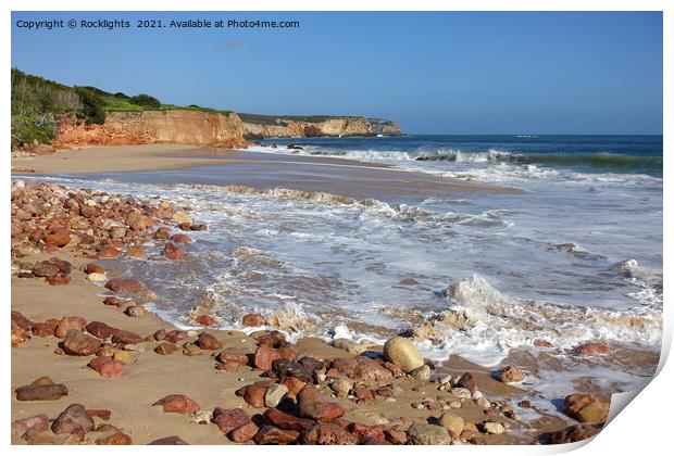Praia Do Martinhal Beach Print by Rocklights 