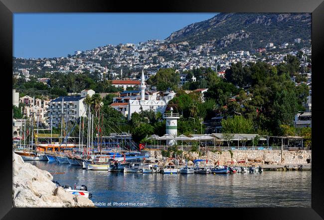 The harbour village at Kalkan, Turkey. Framed Print by Chris North