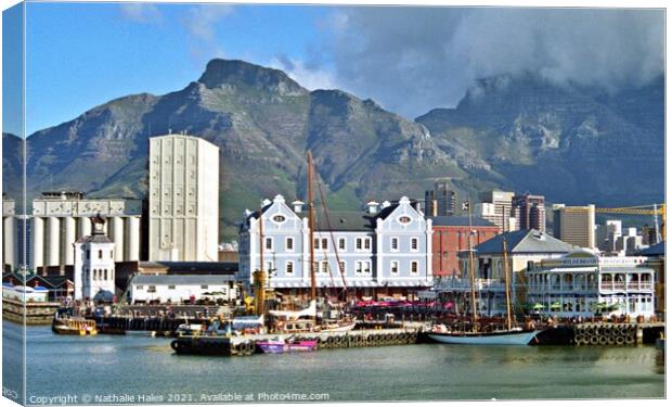 Victoria and Albert Waterfront, Cape Town Canvas Print by Nathalie Hales