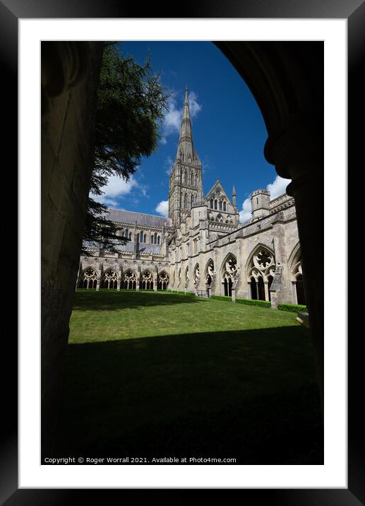 Salisbury Cathedral Framed Mounted Print by Roger Worrall