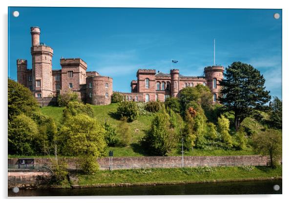 Inverness Castle Acrylic by John Frid