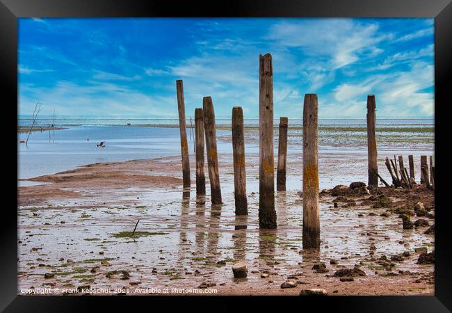 blue beach Framed Print by  Bullysoft