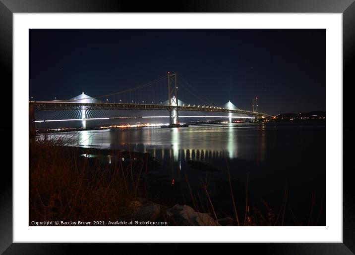 The 2 Bridges Framed Mounted Print by Barclay Brown