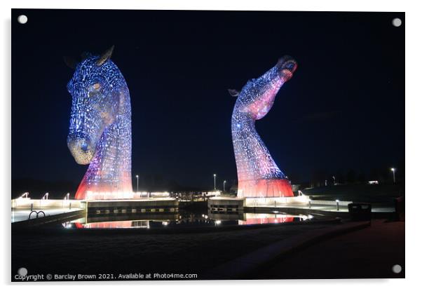 The Kelpies Acrylic by Barclay Brown