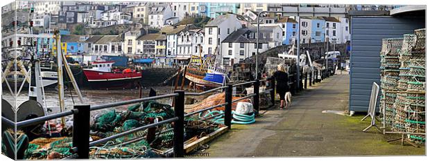 A Walk On The Pier Canvas Print by Peter F Hunt