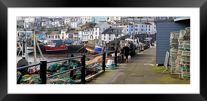 A Walk On The Pier Framed Mounted Print by Peter F Hunt