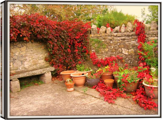 A relaxing corner. Canvas Print by Heather Goodwin