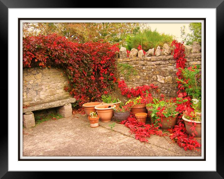 A relaxing corner. Framed Mounted Print by Heather Goodwin