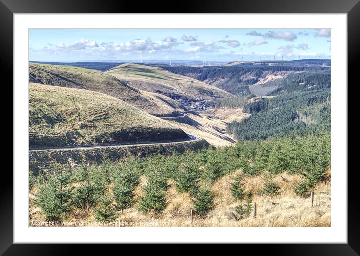 Majestic Views of Afan Valley Framed Mounted Print by Peter Thomas